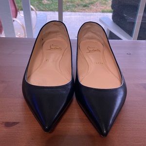 Christian Louboutin black flats 37 1/2